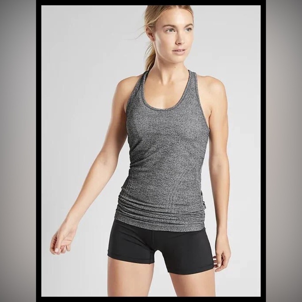 Athleta Speedlight Heather Tank, Norwegian Grey, Size S